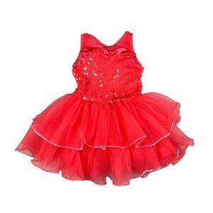 Weissman Girls Dance Costume Tutu Coral Pink Halloween Dress-up Cosplay XSC